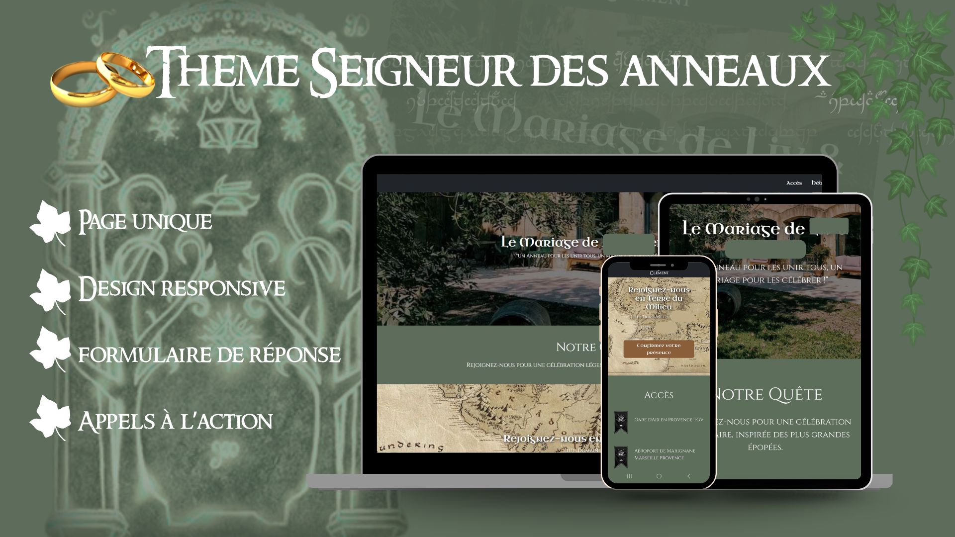 Thème Mariage